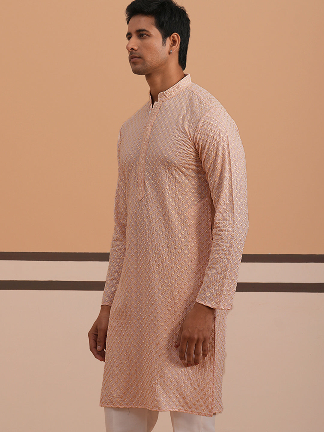 Viscose Rayon Traditional Embroidered Kurta