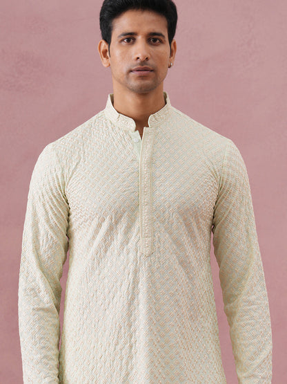 Viscose Rayon Traditional Embroidered Kurta