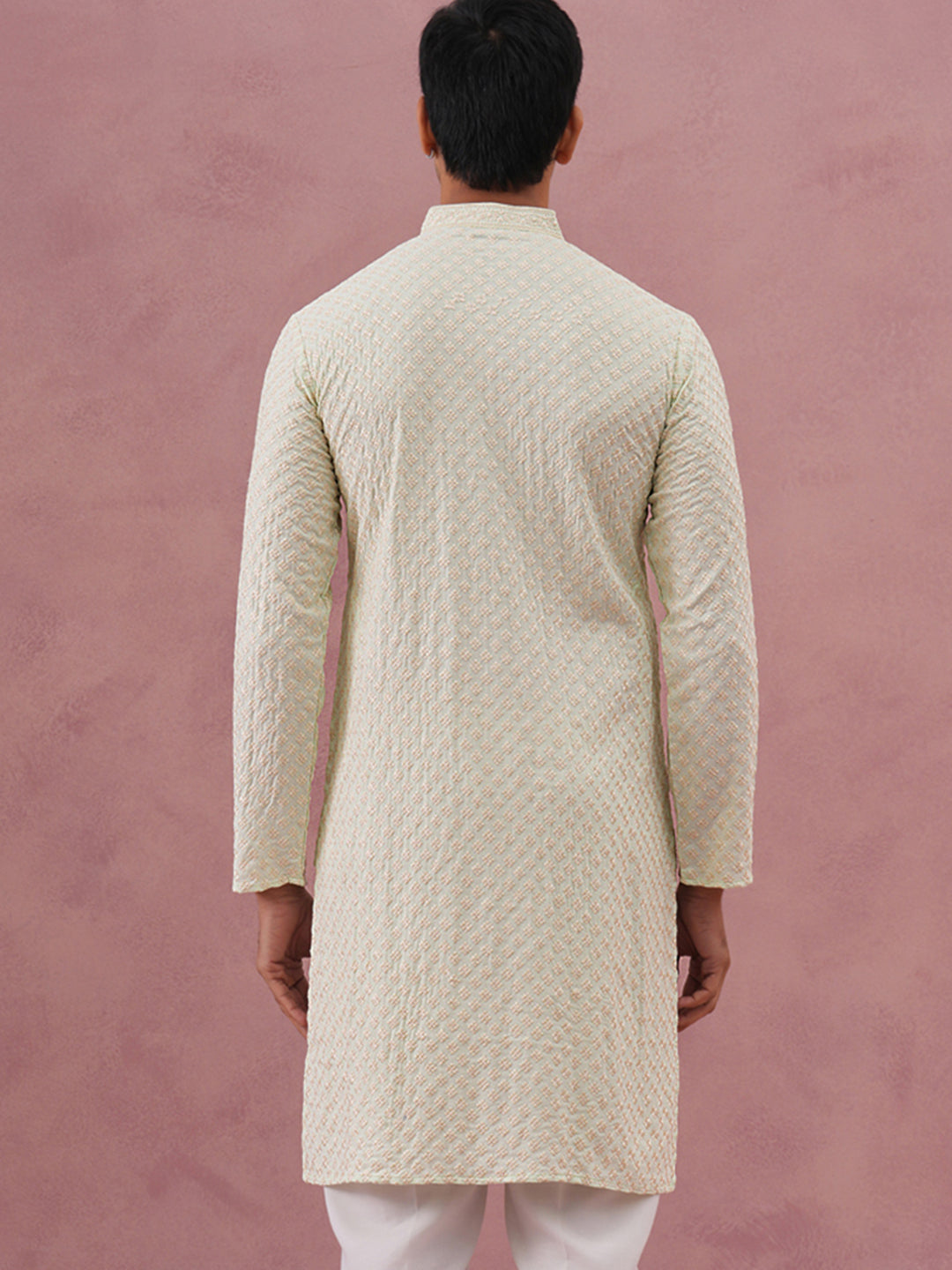 Viscose Rayon Traditional Embroidered Kurta