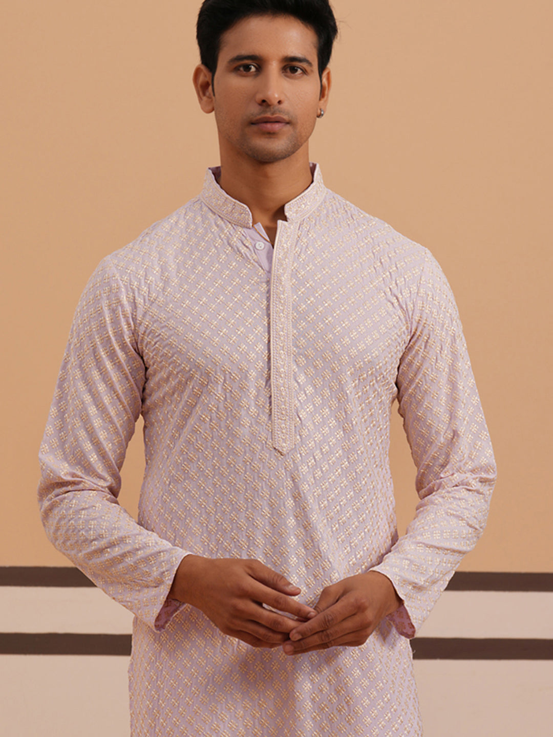 Viscose Rayon Traditional Embroidered Kurta