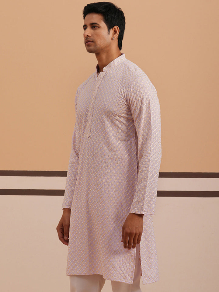 Viscose Rayon Traditional Embroidered Kurta