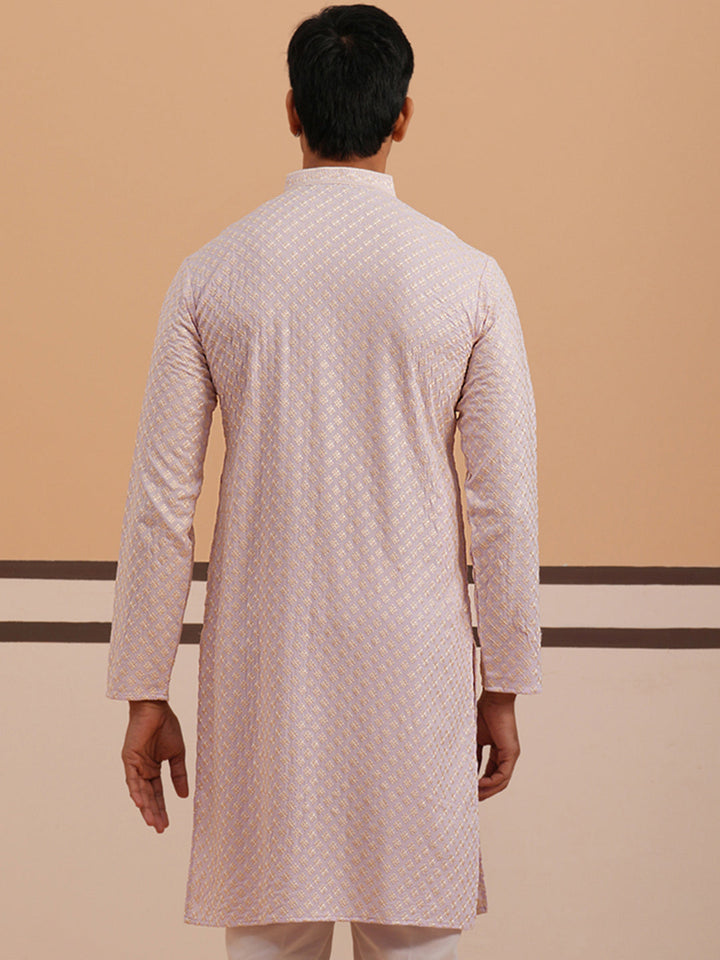 Viscose Rayon Traditional Embroidered Kurta