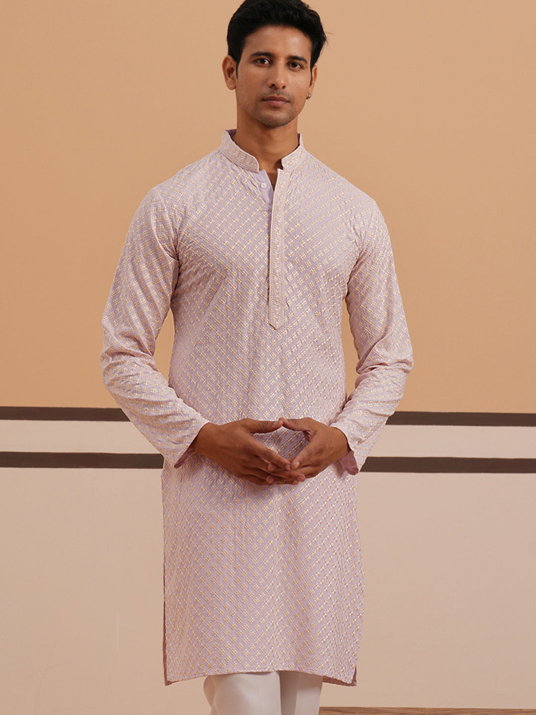 Viscose Rayon Traditional Embroidered Kurta