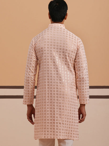 Men’S Rayon Sequin Embroidered Kurta