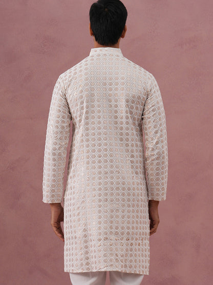 Men’S Rayon Sequin Embroidered Kurta