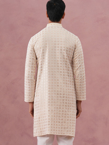 Men’S Rayon Sequin Embroidered Kurta