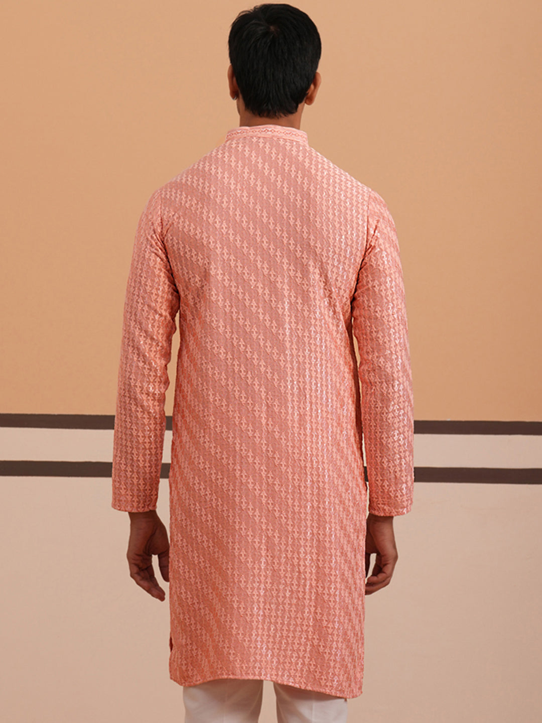 Rayon Embroidered Kurta For Men