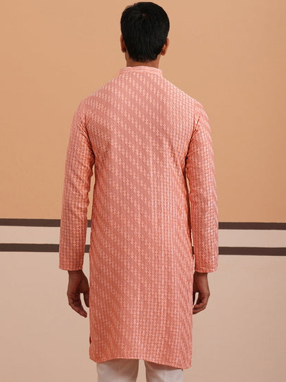 Rayon Embroidered Kurta For Men