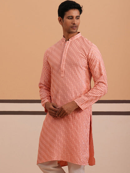 Rayon Embroidered Kurta For Men