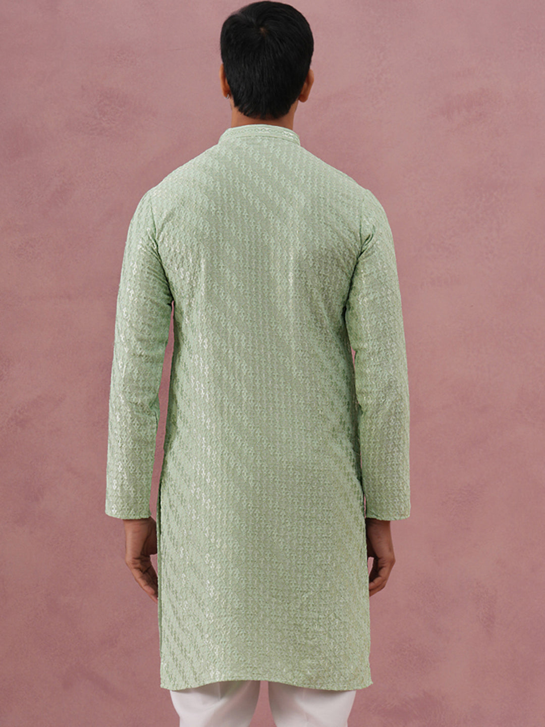 Rayon Embroidered Kurta For Men