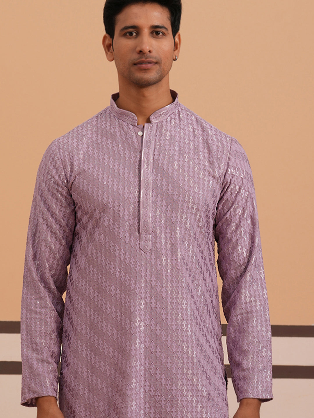 Rayon Embroidered Kurta For Men