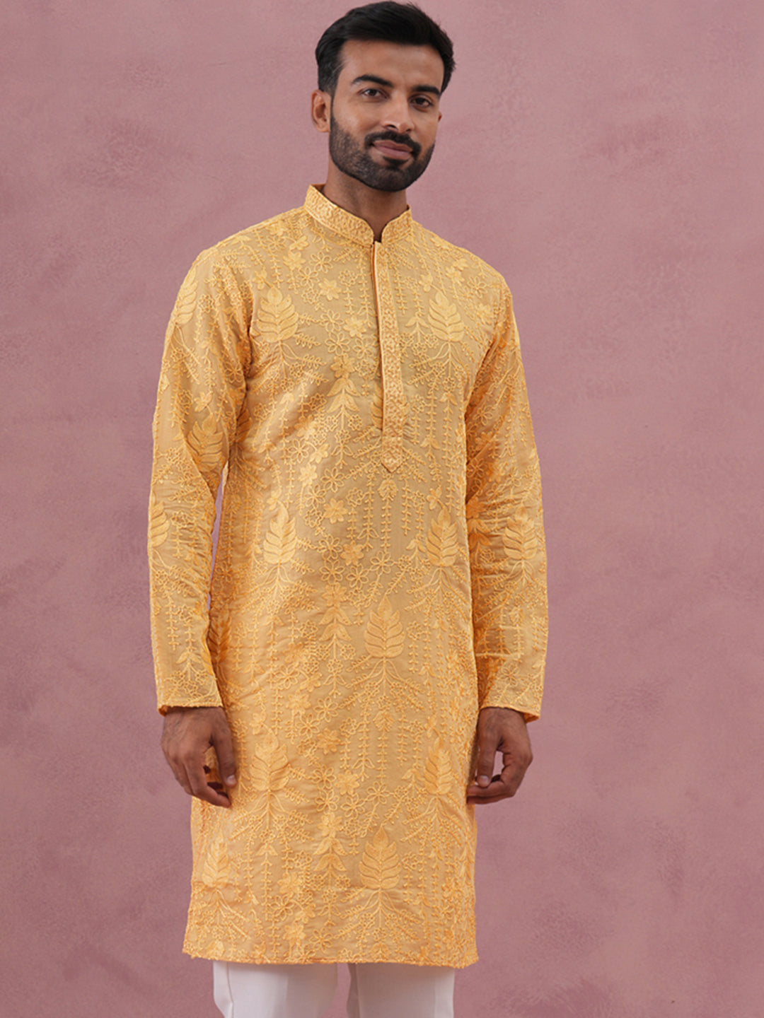 Men’S Ethnic Embroidered Kurta