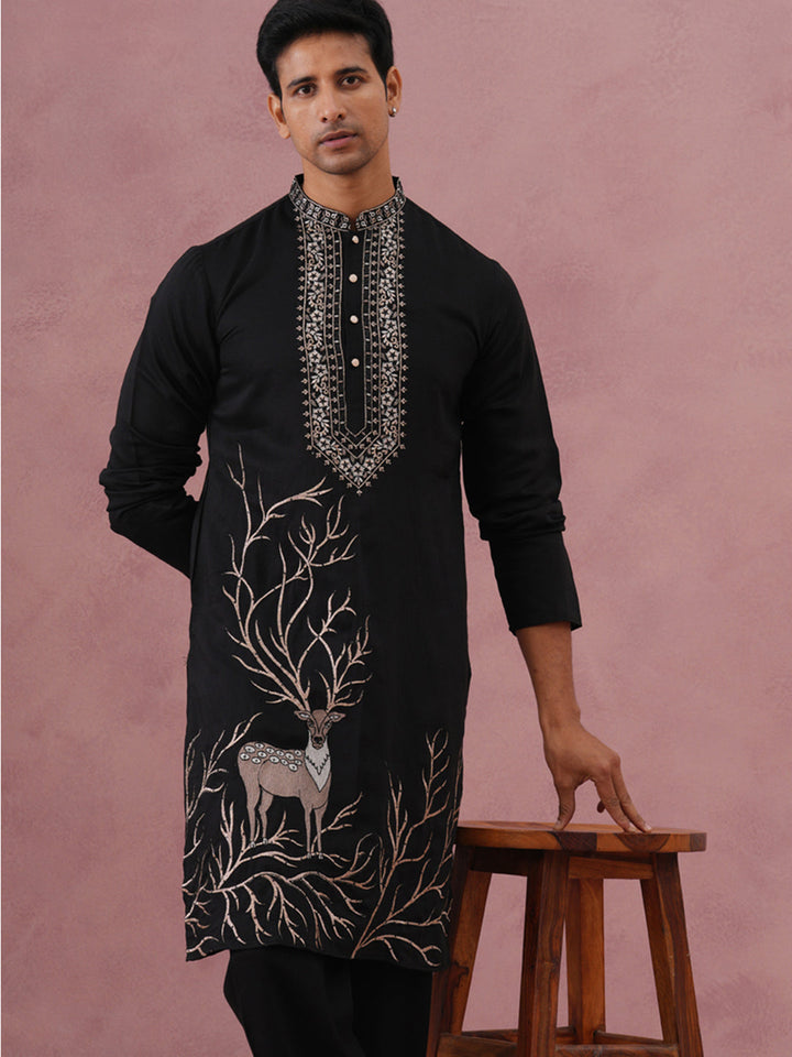 Men Ethnic Embroidered Kurta
