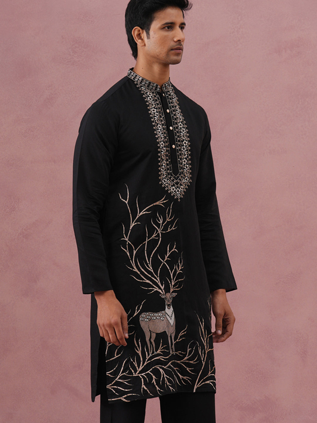 Men Ethnic Embroidered Kurta