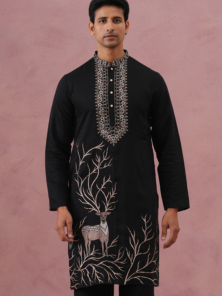 Men Ethnic Embroidered Kurta