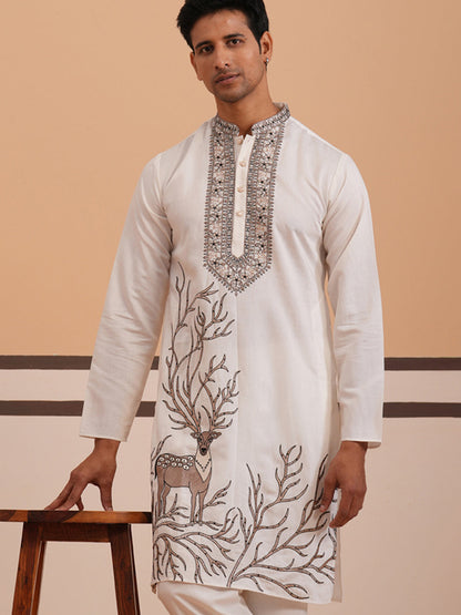 Men Ethnic Embroidered Kurta