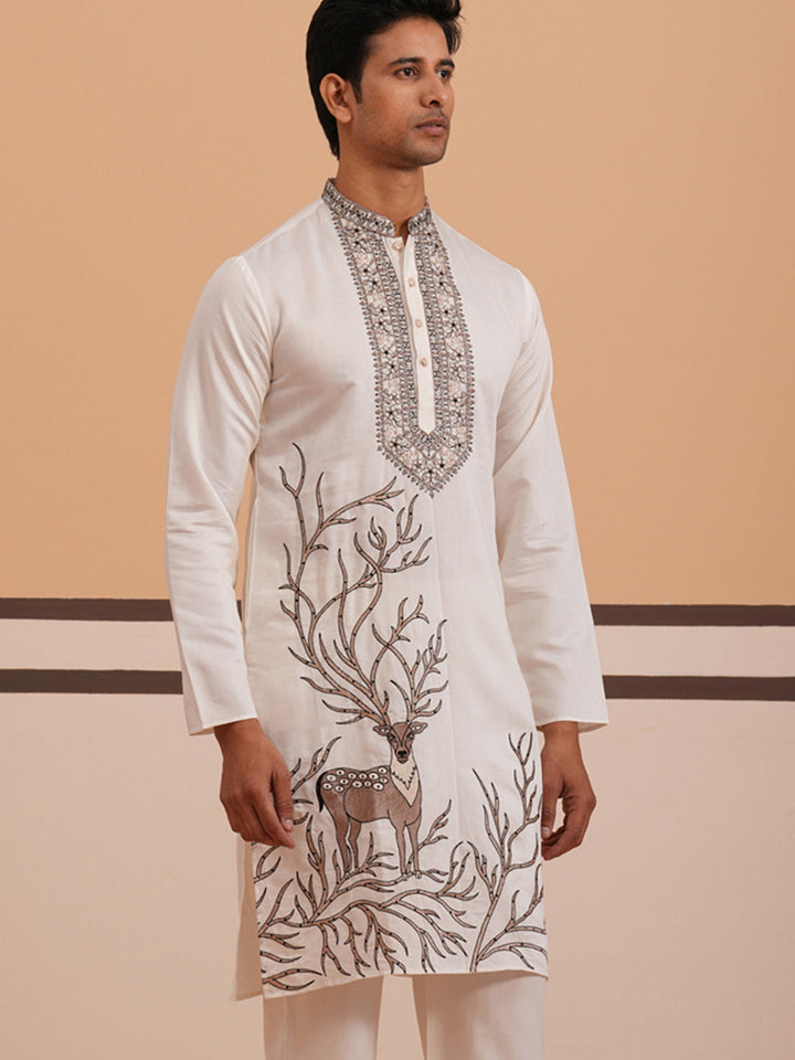 Men Ethnic Embroidered Kurta
