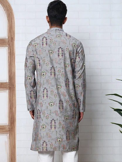 Traditional Foil Printed Kurta For Men