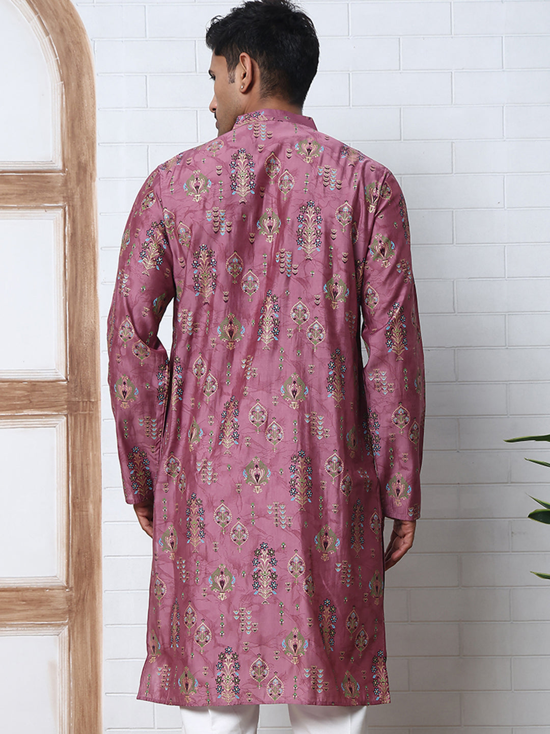 Traditional Foil Printed Kurta For Men