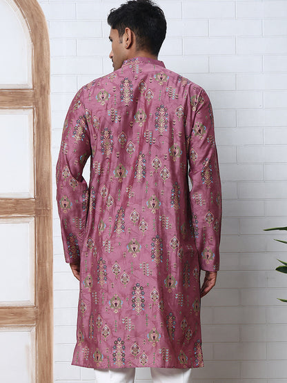 Traditional Foil Printed Kurta For Men