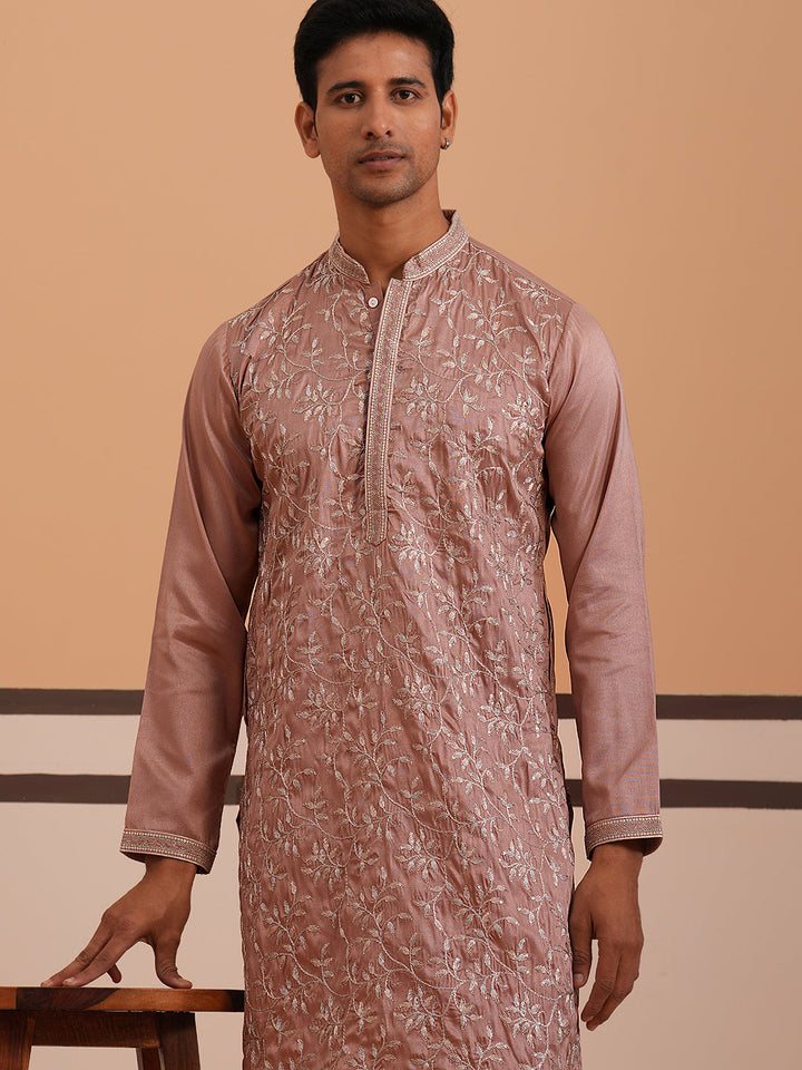 Heavy Floral Thread Work Kurta