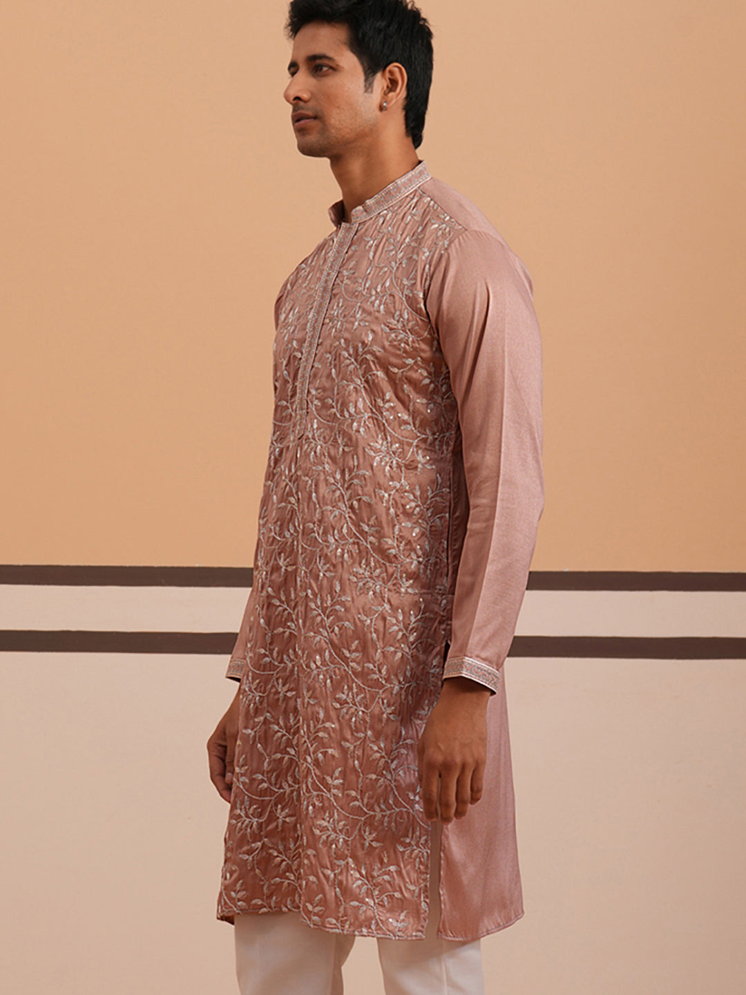 Heavy Floral Thread Work Kurta