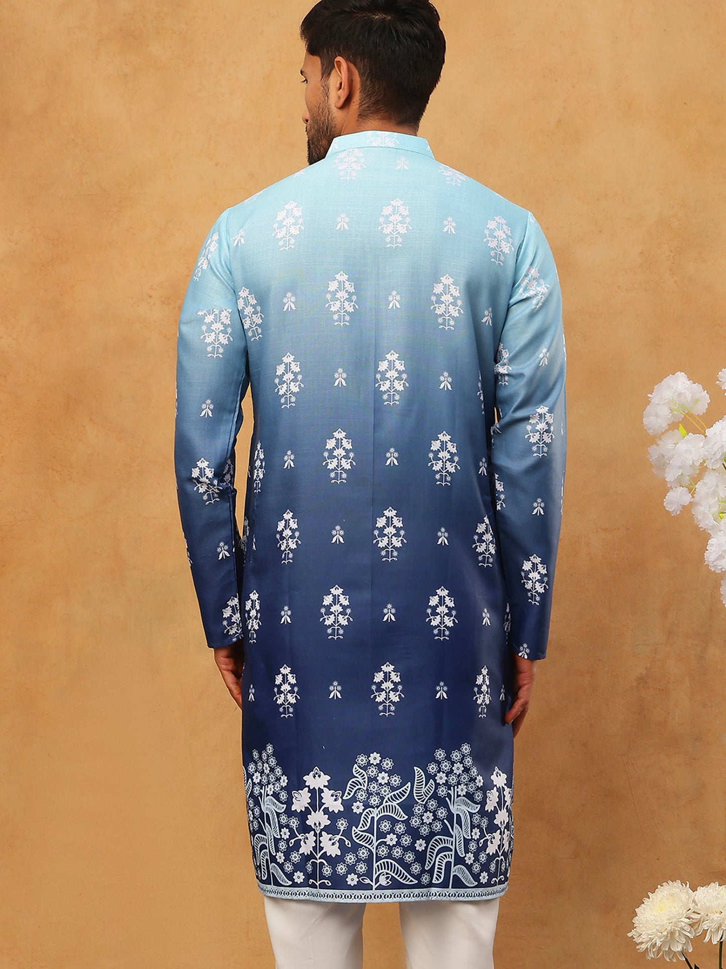 Printed Cotton Blend Kurta