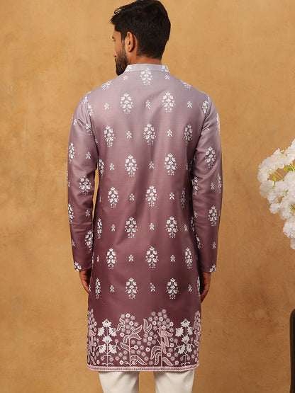 Printed Cotton Blend Kurta