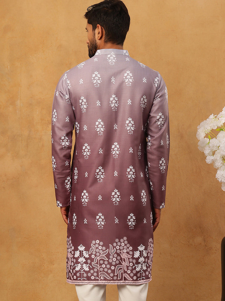 Printed Cotton Blend Kurta