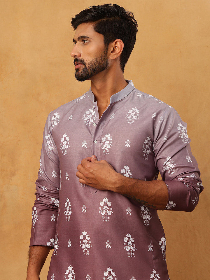 Printed Cotton Blend Kurta