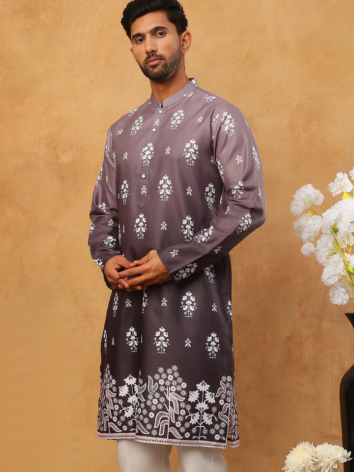 Printed Cotton Blend Kurta
