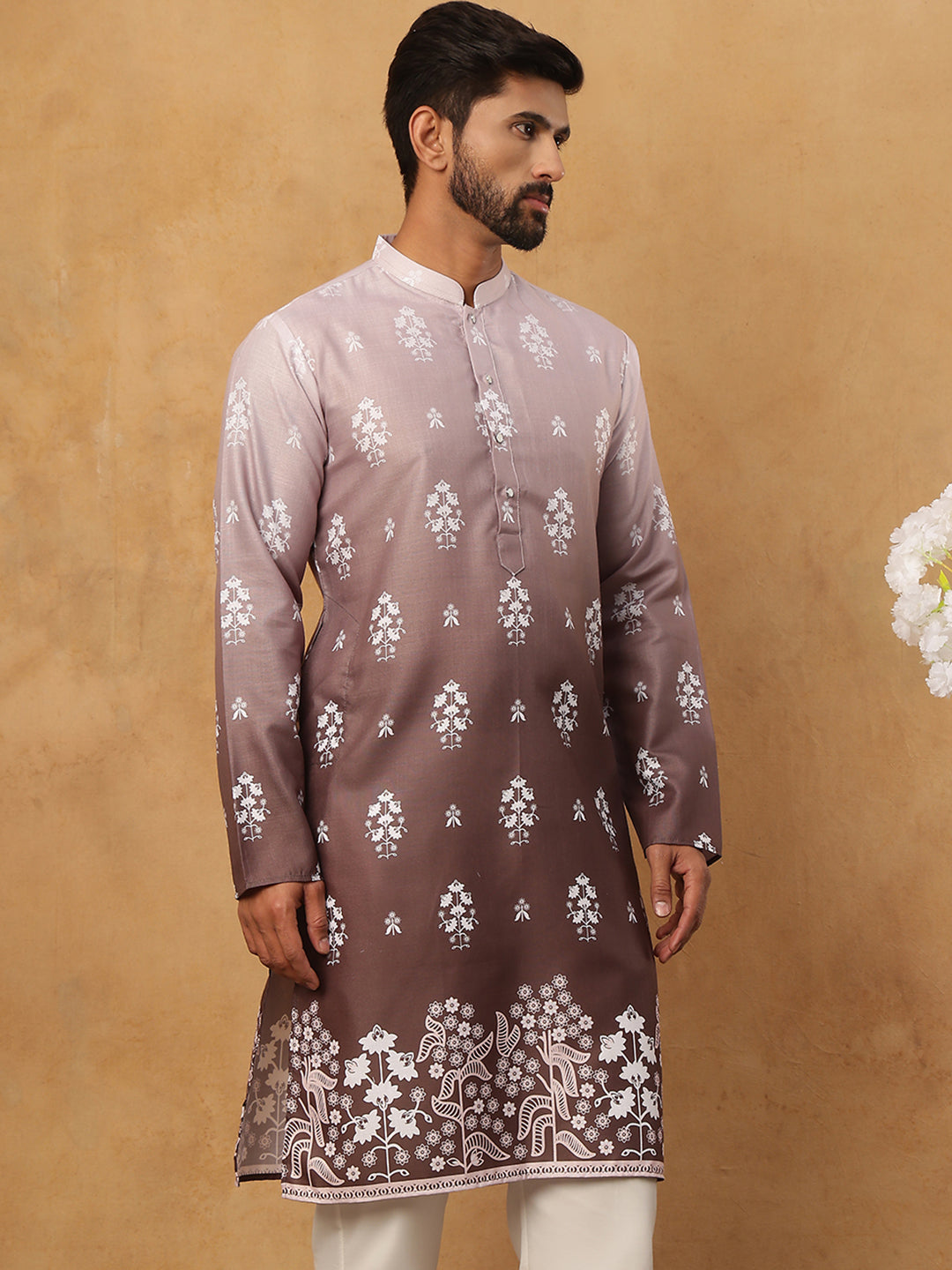 Printed Cotton Blend Kurta