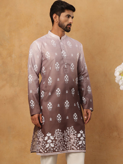 Printed Cotton Blend Kurta