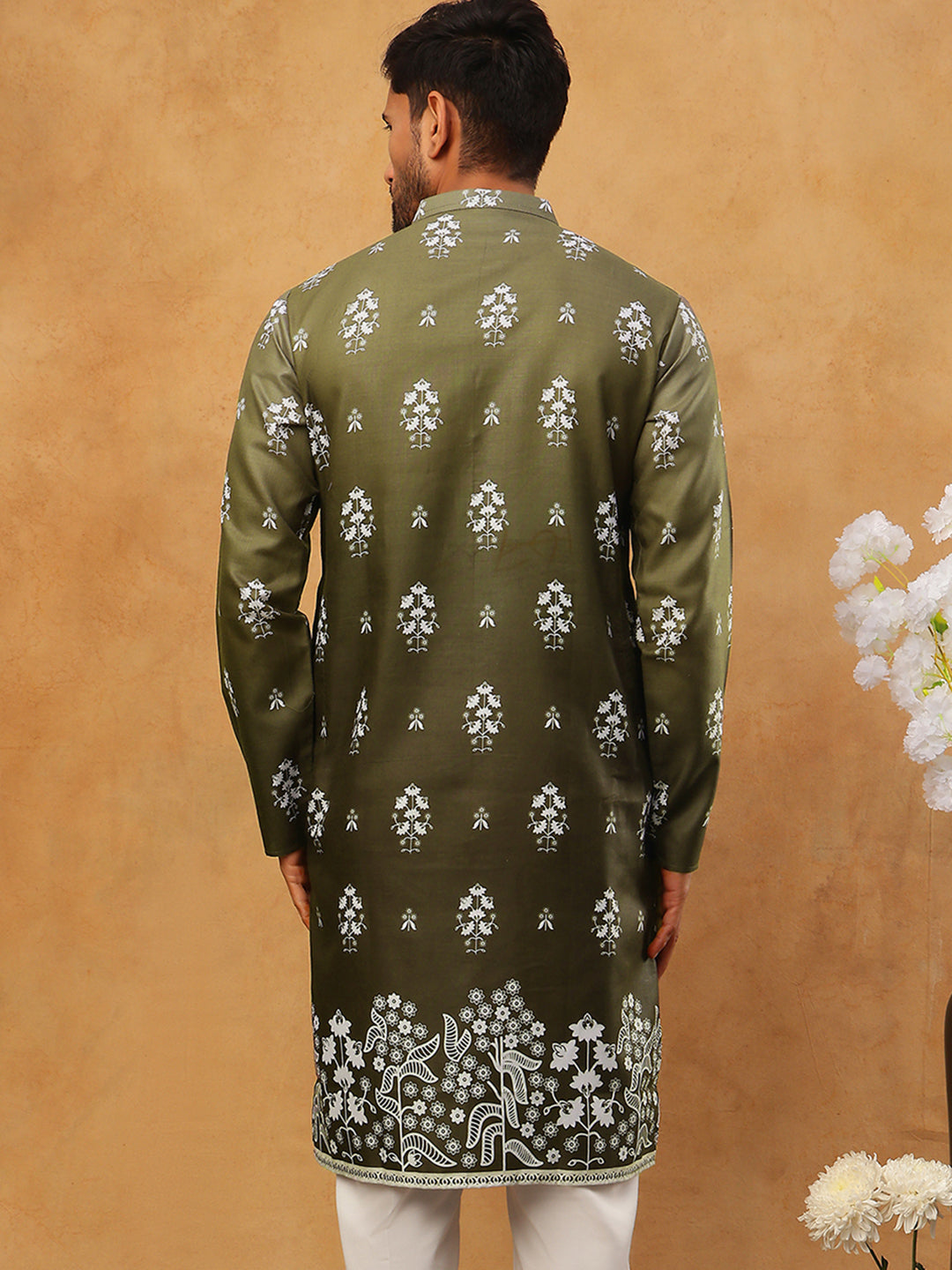 Printed Cotton Blend Kurta