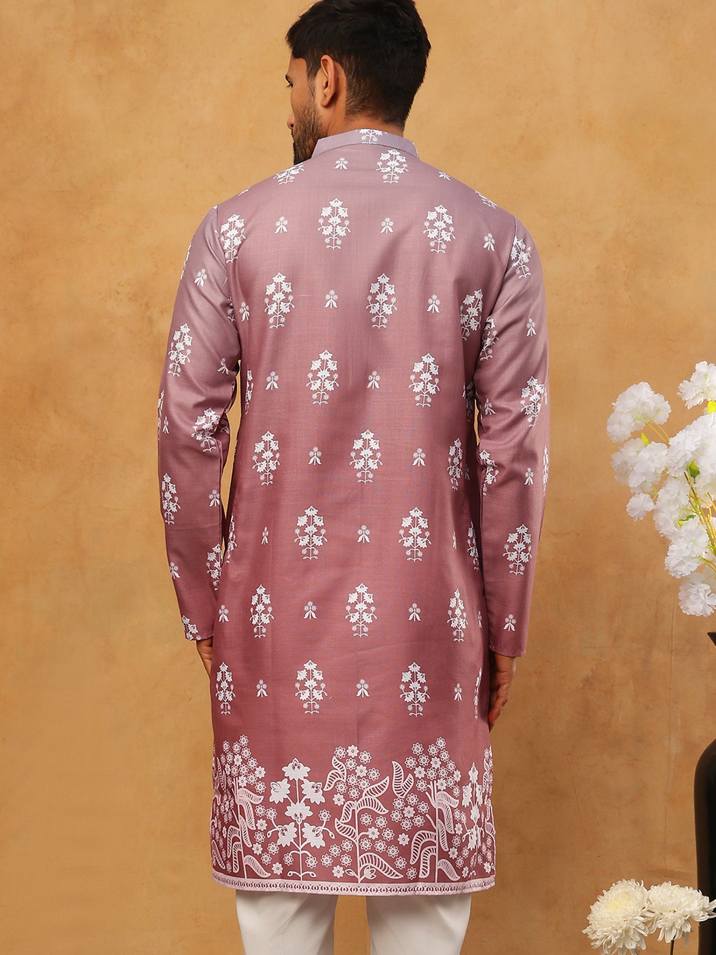 Printed Cotton Blend Kurta