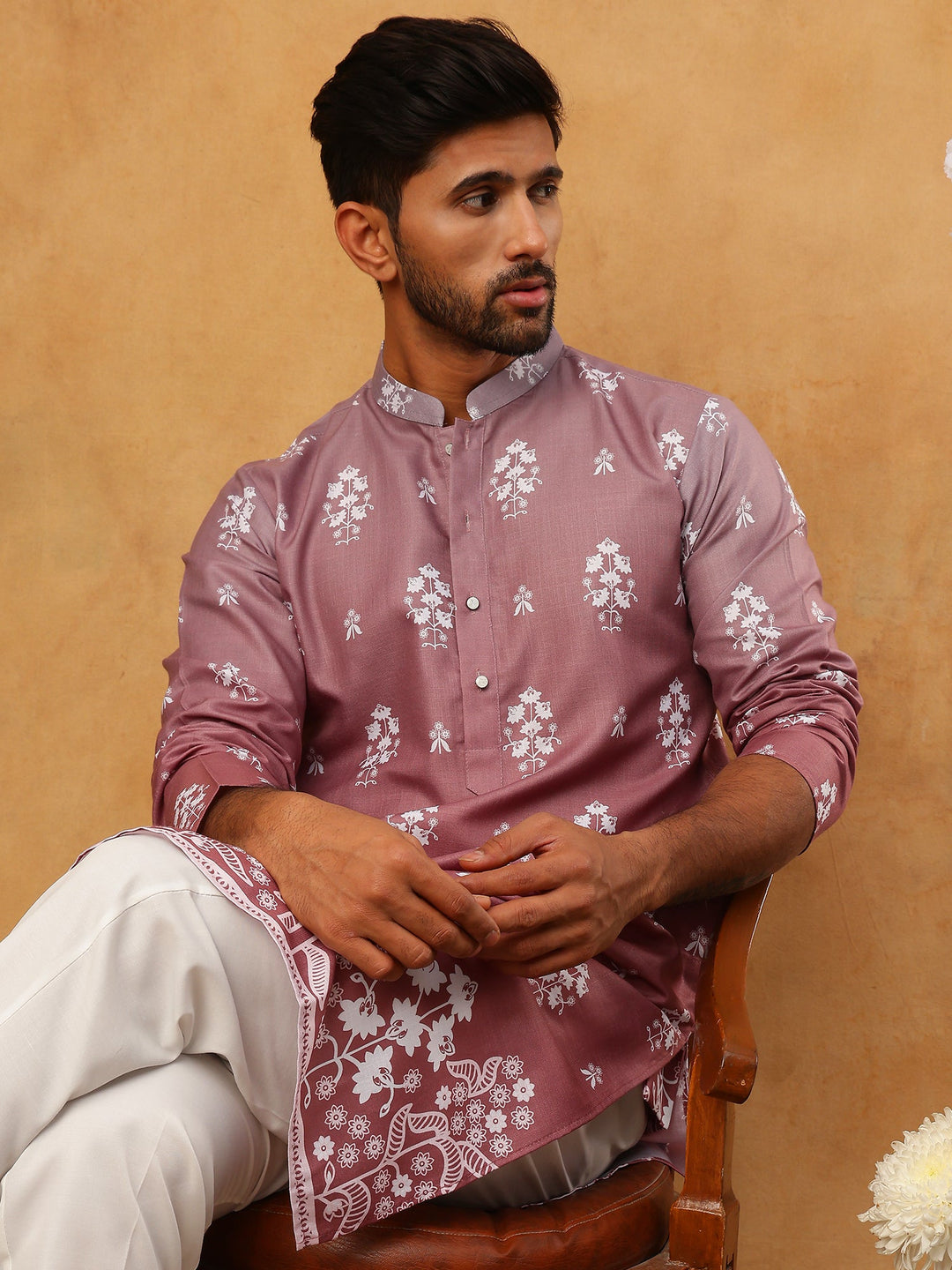 Printed Cotton Blend Kurta