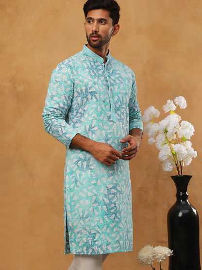 Printed & Embroidered Kurta
