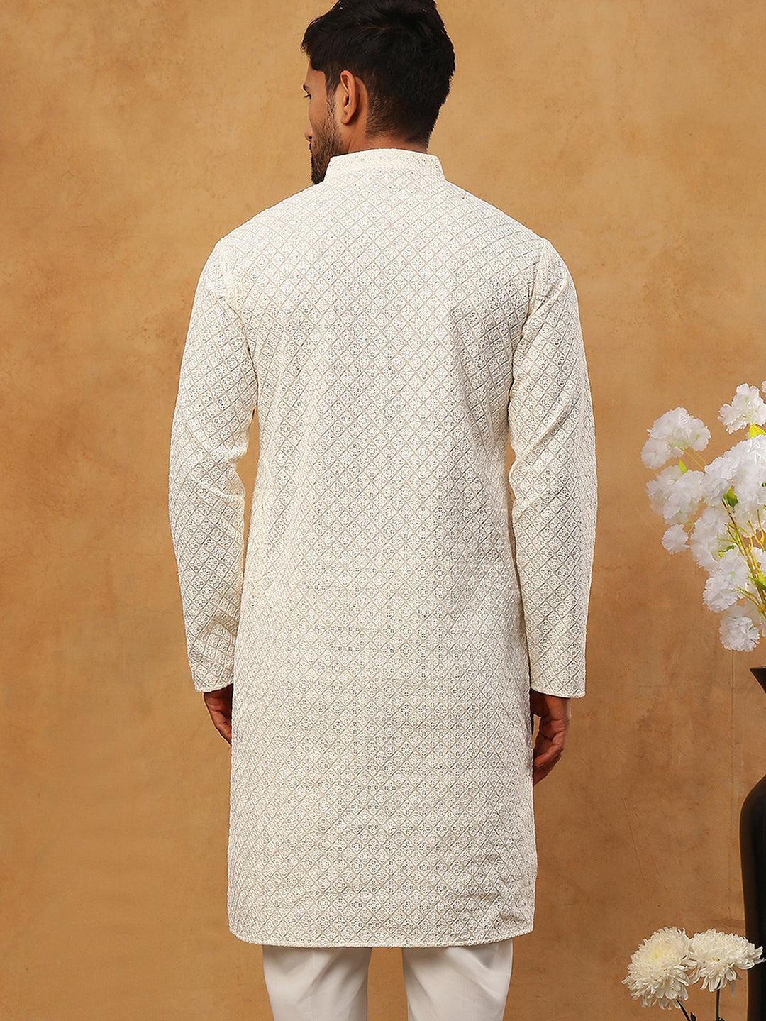 Men’S Ethnic Cotton Embroidered Kurta
