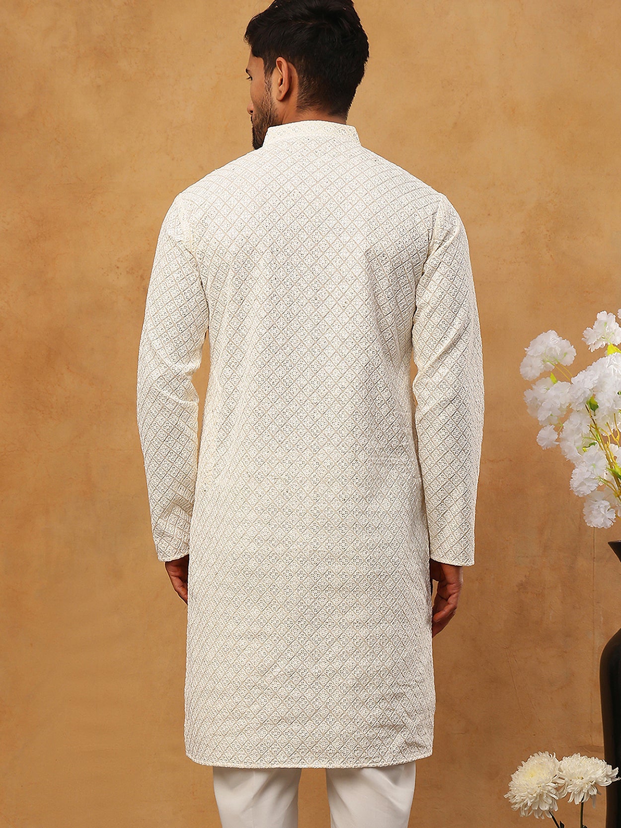 Men’S Ethnic Cotton Embroidered Kurta
