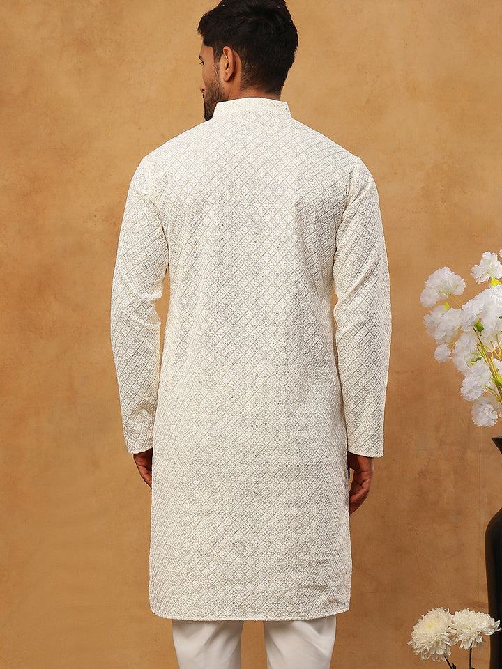 Men’S Ethnic Cotton Embroidered Kurta