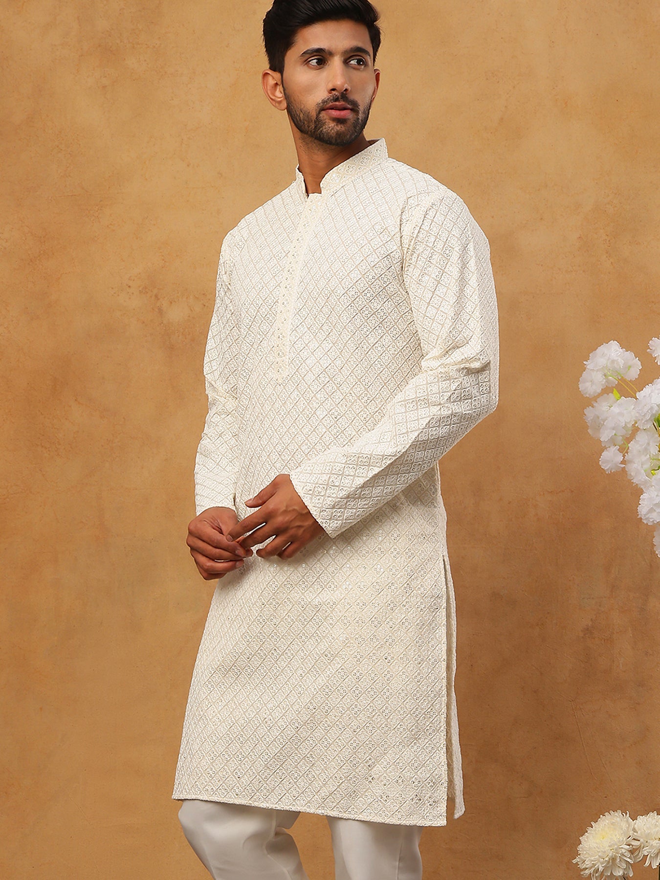 Men’S Ethnic Cotton Embroidered Kurta
