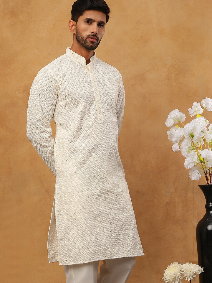 Men’S Ethnic Cotton Embroidered Kurta