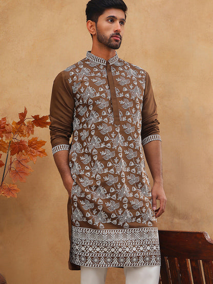 Men Ethnic Embroidered Kurta