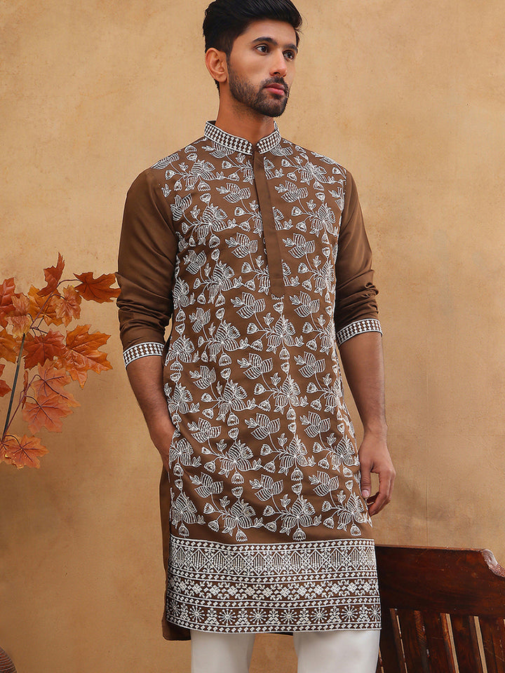 Men Ethnic Embroidered Kurta