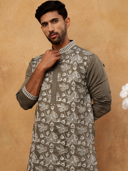 Men Ethnic Embroidered Kurta