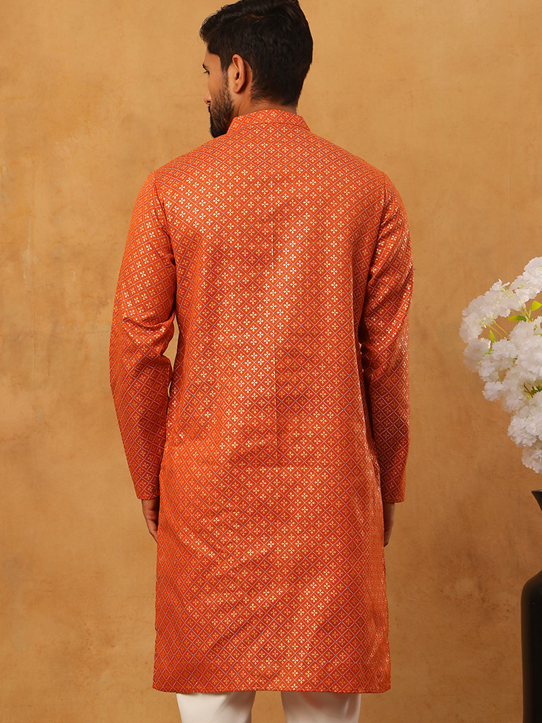 Festive Cotton Blend Printed Kurta