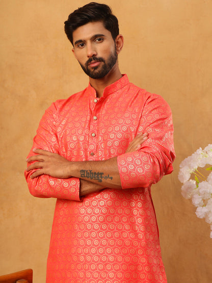 Festive Cotton Blend Printed Kurta
