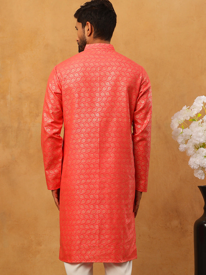Festive Cotton Blend Printed Kurta