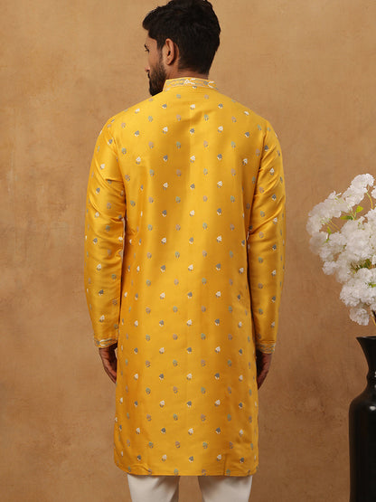 Men’S Festive Rubber Print Kurta