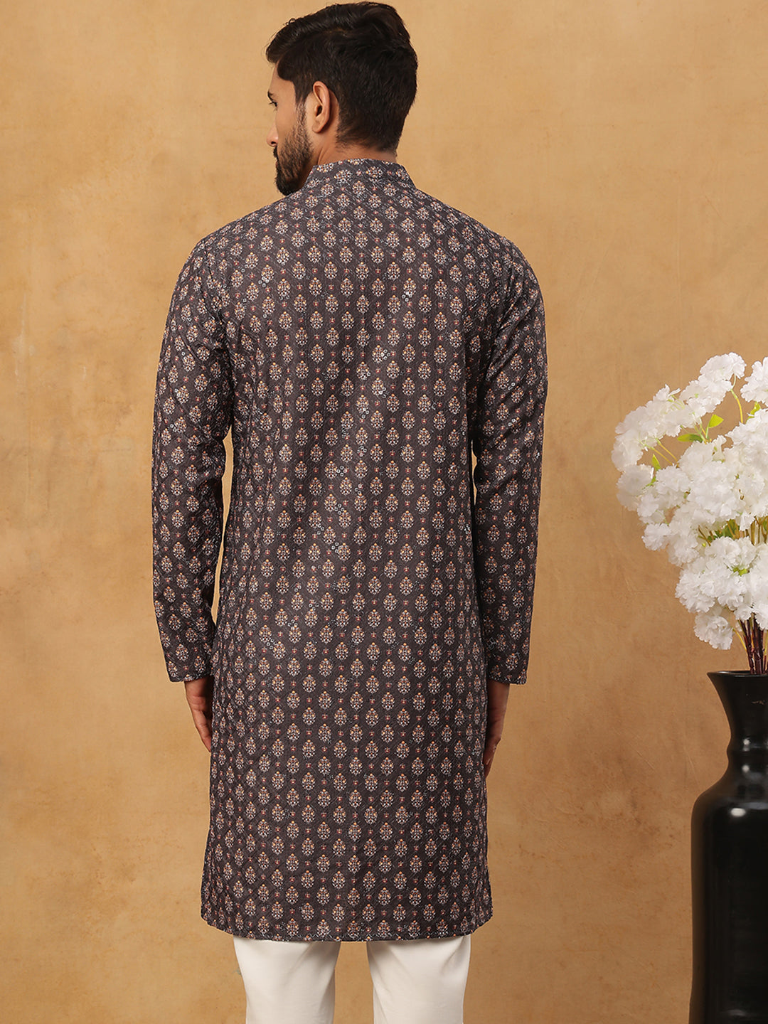 Festive Cotton Blend Printed Kurta